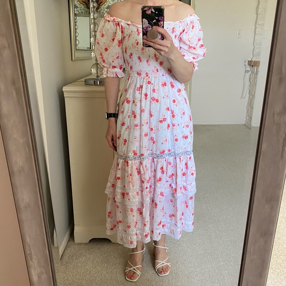 LoveShackFancy for Target Cosette Floral Dress XS - Picture 7 of 9